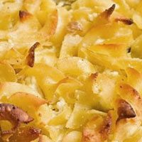 Вегетарианские макароны с творогом