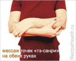 Массаж точек на руках